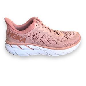 HOKA one Clifton 7 misty rose womens size 10 running shoe sneaker pink